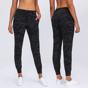 Women’s Athleisure Performance Joggers in dark camouflage multiple sizes